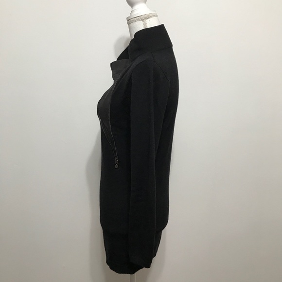 D. Exterior Asymmetrical Zip Collar Turtleneck - Picture 9 of 13